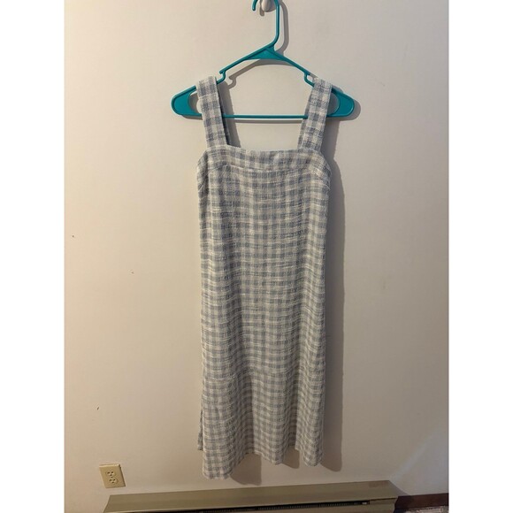 Marfinno Preppy White & Blue Plaid Dress size XS - Picture 1 of 5